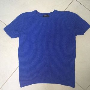 Blue textured shirt
